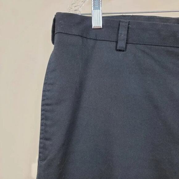 Van Heusen Mens Pants Black Size 38x34 Classic Cotton Dress Work Trousers - Picture 3 of 11